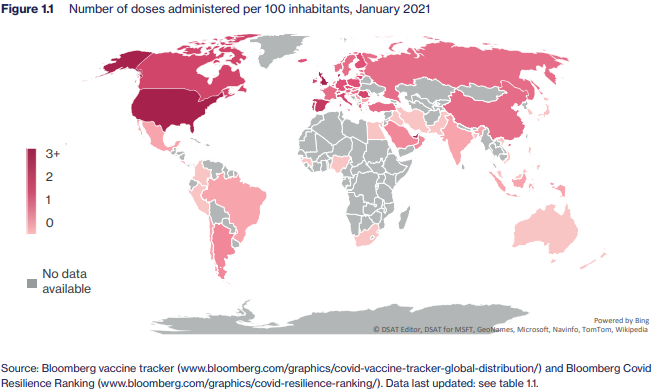 Global vaccine map