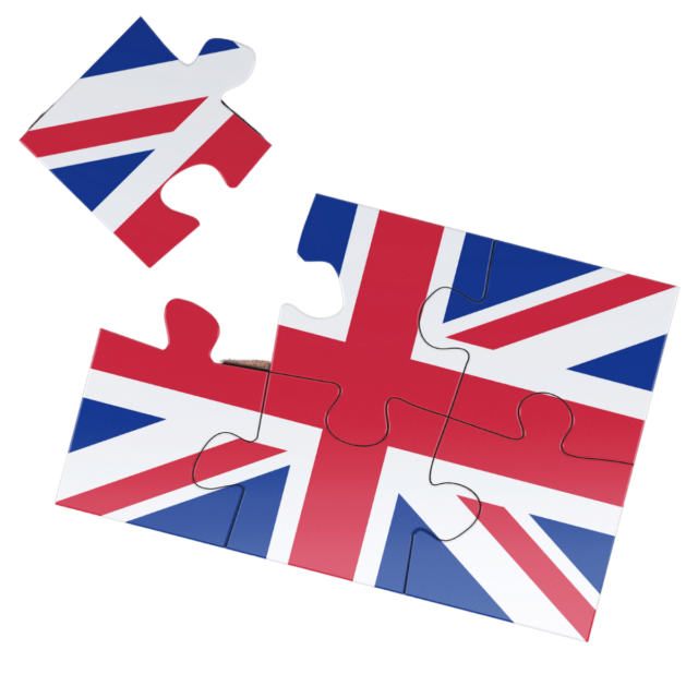 Union flag as a jigsaw puzzle
