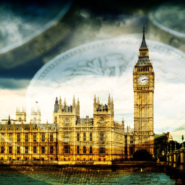 Big Ben and Houses of Parliament with Money